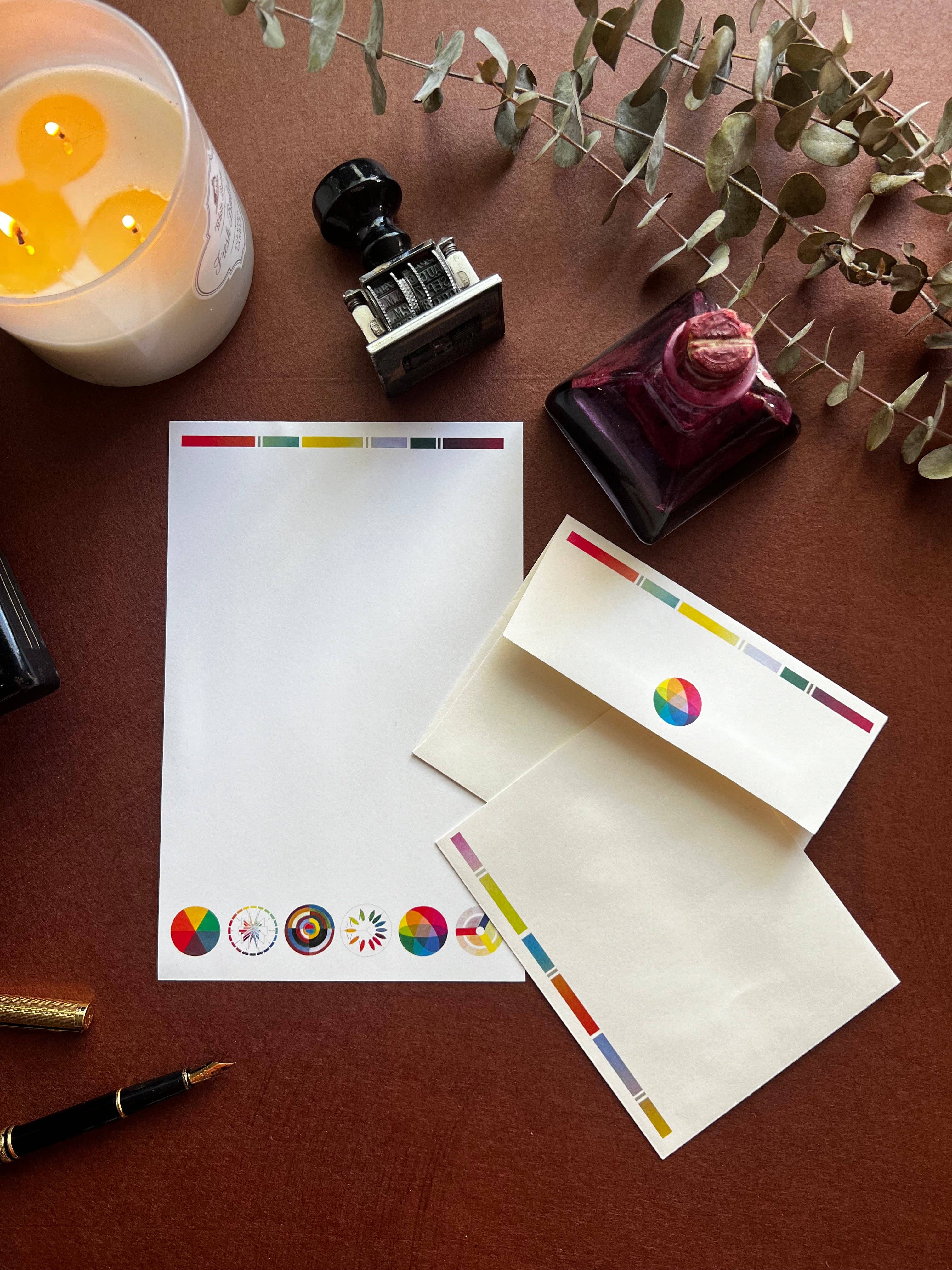 Laughing Elephant - Wholesale Stationery/Notecard Set - Color Theory - Letter Writing Set4