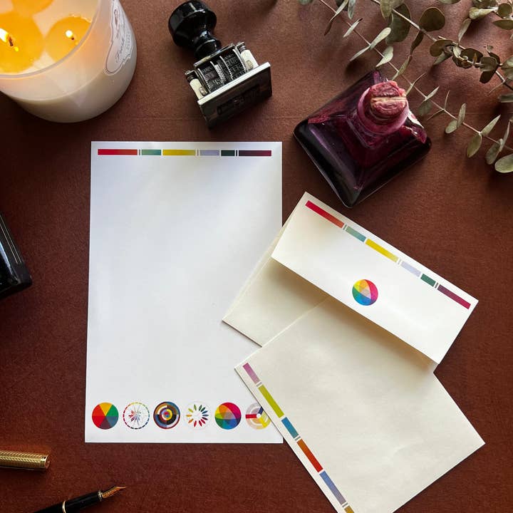 Laughing Elephant - Wholesale Stationery/Notecard Set - Color Theory - Letter Writing Set4