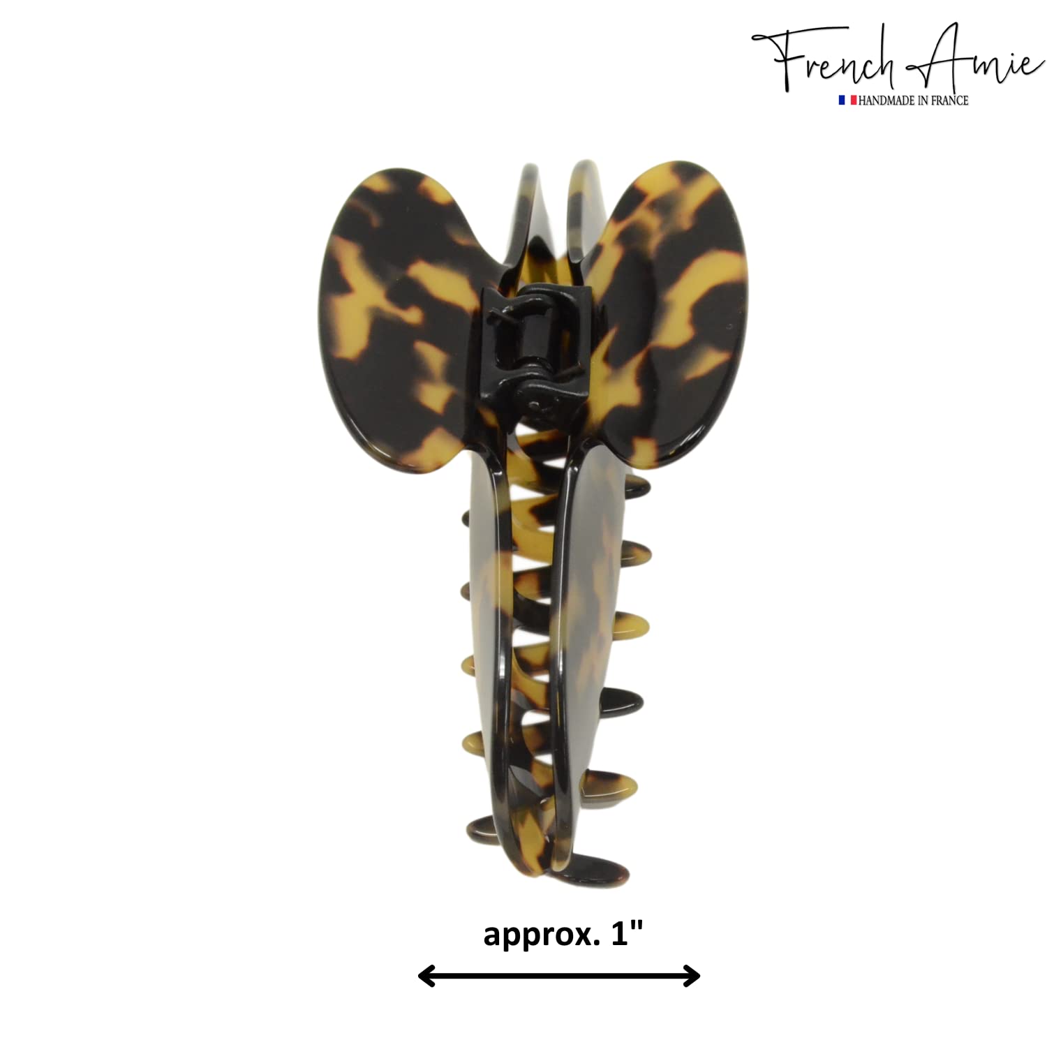 Parcelona - Wholesale Hair Clip - Women's - French Amie Thin Oval Large 4 1/4” Handmade Celluloid Jaw Hair Claw for Women33