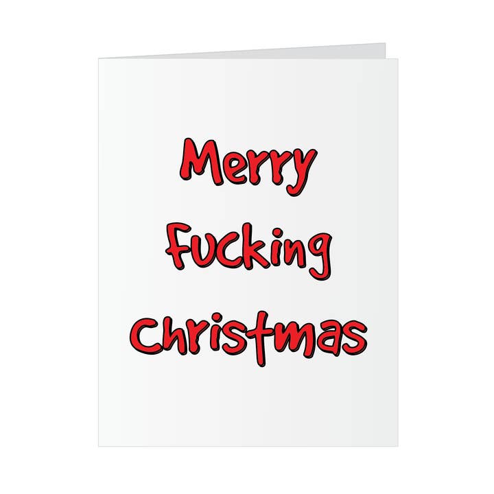 Glædelig F* cking jul - Pop Up Finger lykønskningskort for engroshandel hos Crude Cat Cards