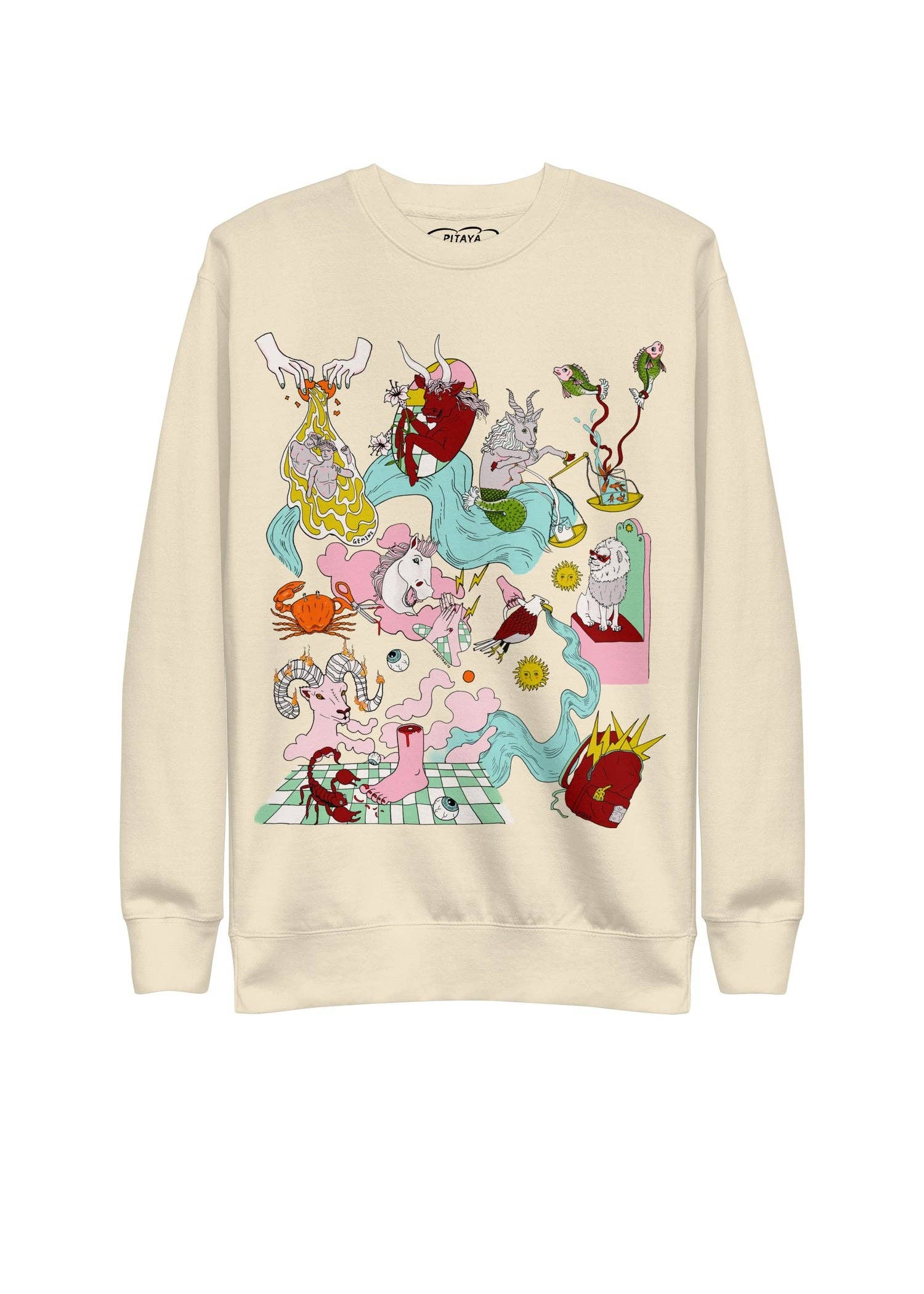 Pitaya Yoga - Wholesale Graphic Sweatshirt - Unisex - GRECO ZOODIA Sweatshirt - LIGHT