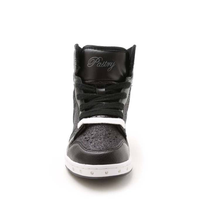 Pastry - Wholesale Lifestyle Sneakers - Kids - Pastry Glam Pie Glitter Youth Sneaker in Black/White