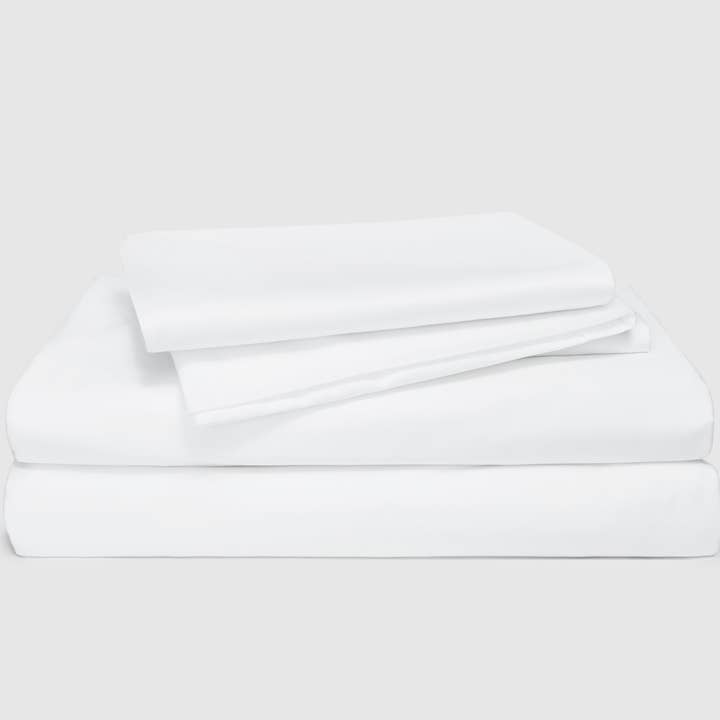 Supima Bomuld Sateen Sheet Sæt - King, Hvid for engroshandel hos Cornucopia