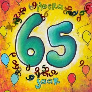 Alter 65 Jahre für den Großhandel von Sidedish Cards