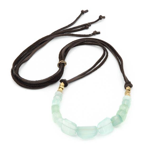 Lake Hennessey Halskette, Chalcedon für den Großhandel von Alexia Viola Napa Valley