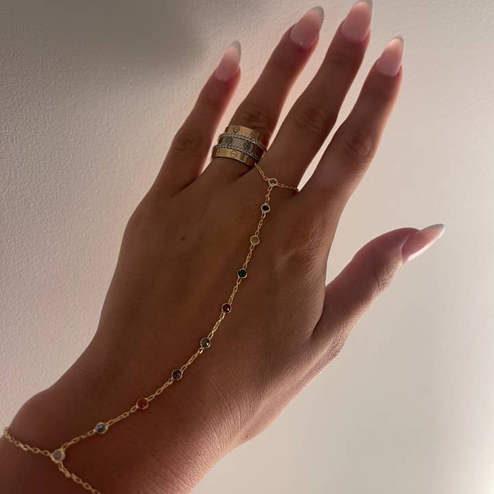 Colorful Bezel Handchain for wholesale by Shop Alexandra Madison