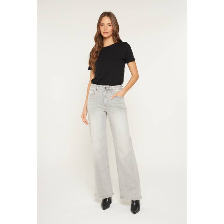 GREY CLOUD SUPER HIGH RISE WIDE LEG for wholesale on Faire2