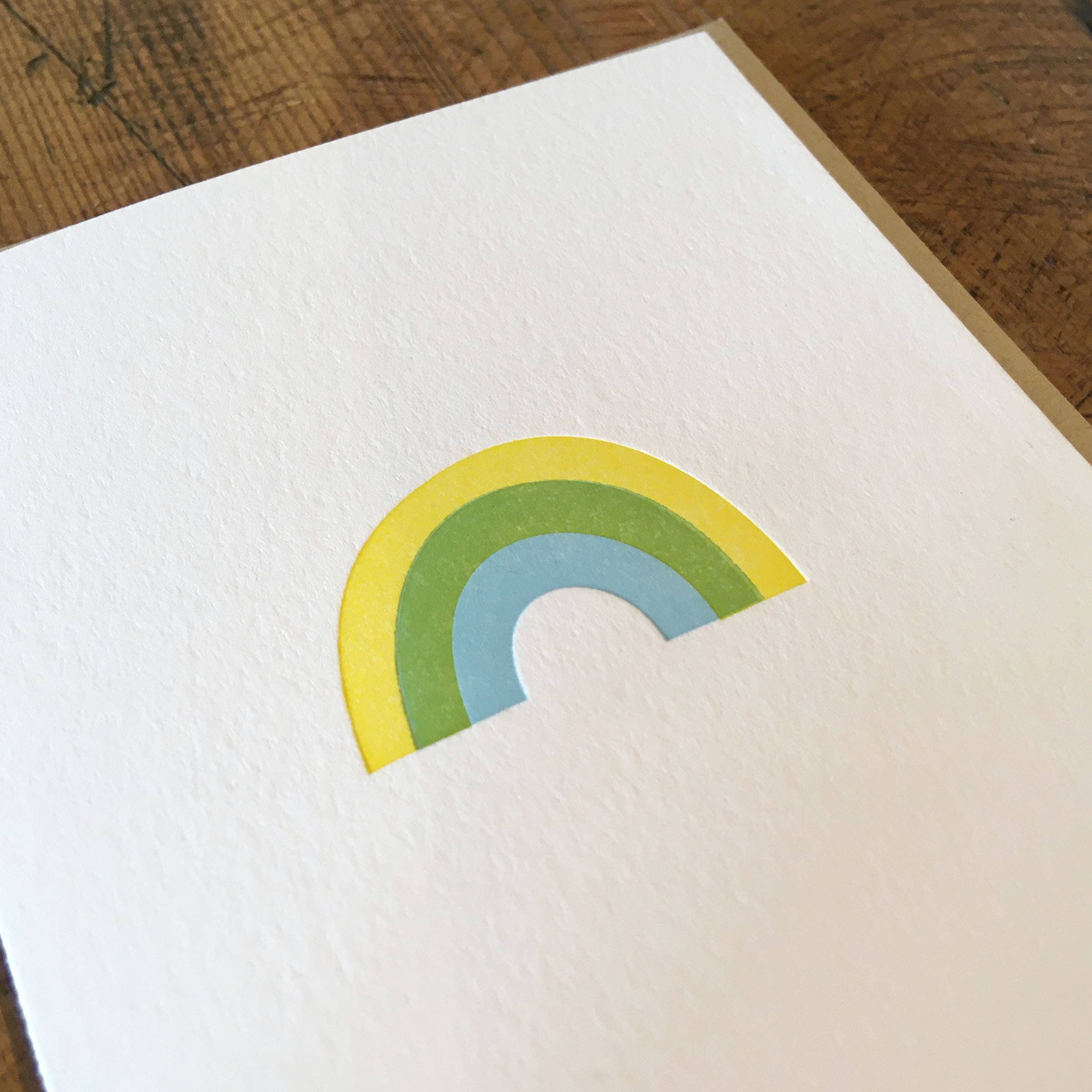 Green Bird Press - Wholesale Everyday Greeting Card - Rainbow Letterpress Card6