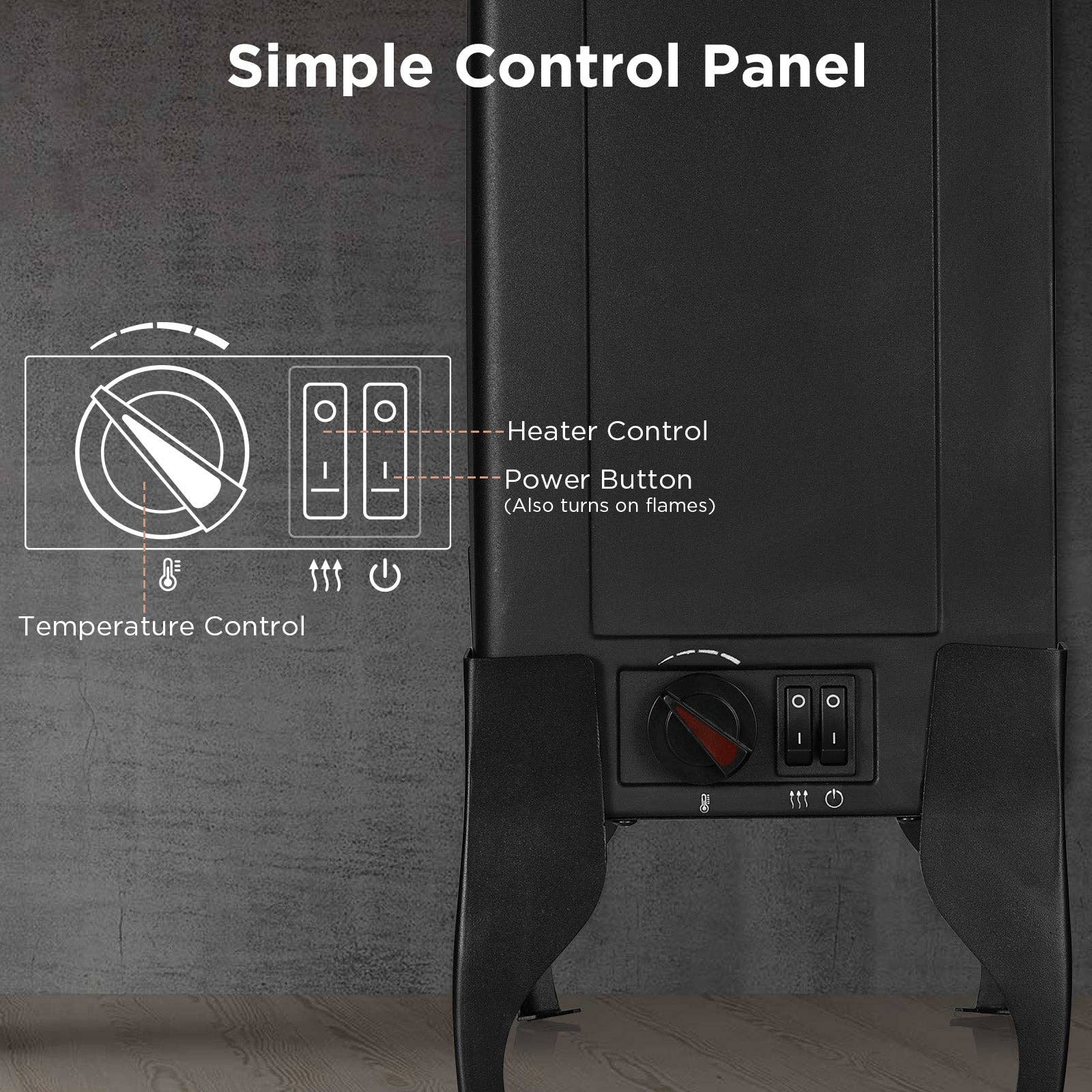 TURBRO - Vente Pare-feu de cheminée - Poêle cheminée électrique Suburbs TS17 TURBRO4