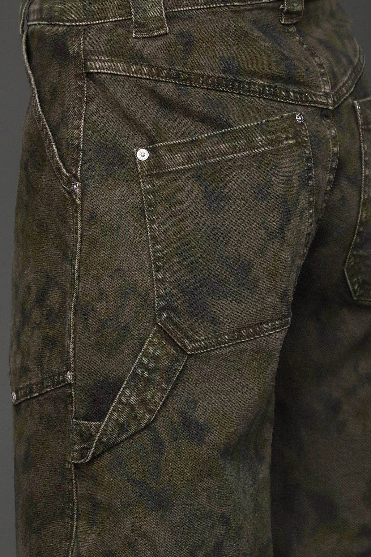 Camo Cargo Barrel Jeans for wholesale on Faire0