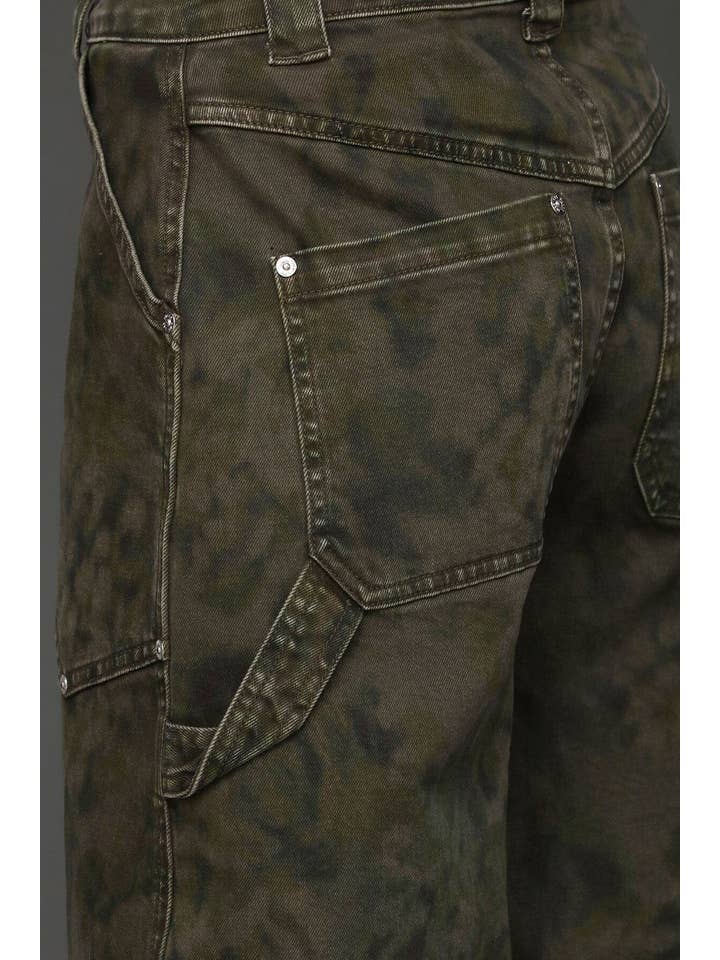 Camo Cargo Barrel Jeans for wholesale on Faire