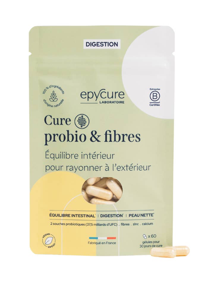 PROBIO AND FIBER CURE - 1 MONTH OF CURE - 2 capsules/day for wholesale by Epycure