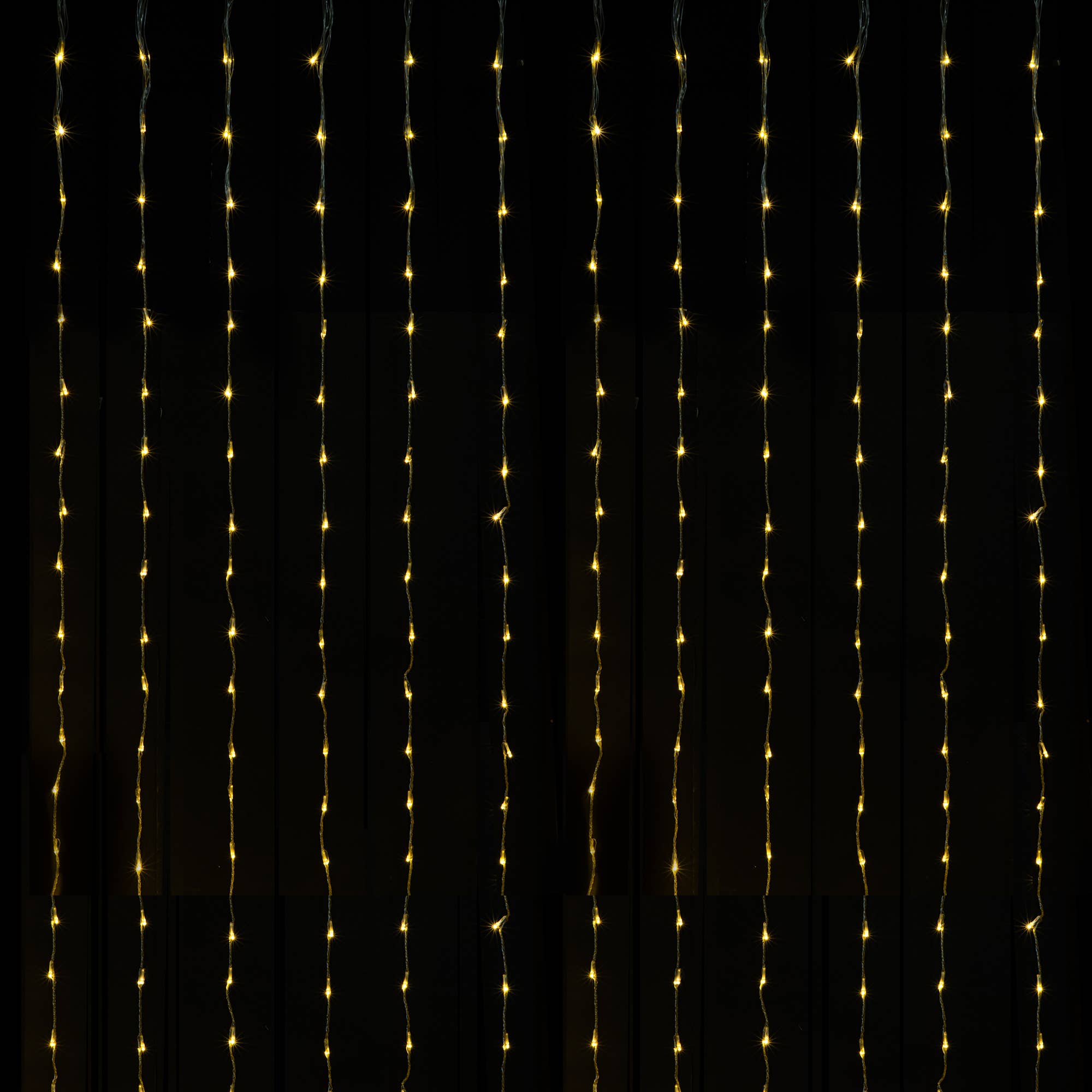 Blanc Lampes LED en cascade 600 lumières LED 12 pieds x 8 pieds - blanc chaud en vente sur Faire1