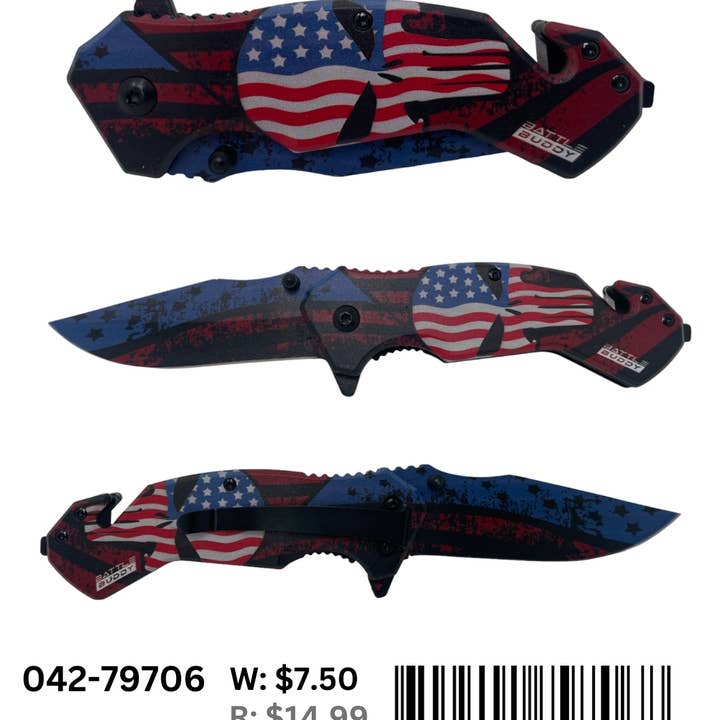Smithco Distributing - Wholesale Pocket Knife/Holder - Battle Buddy Knives, Pocket Knife133
