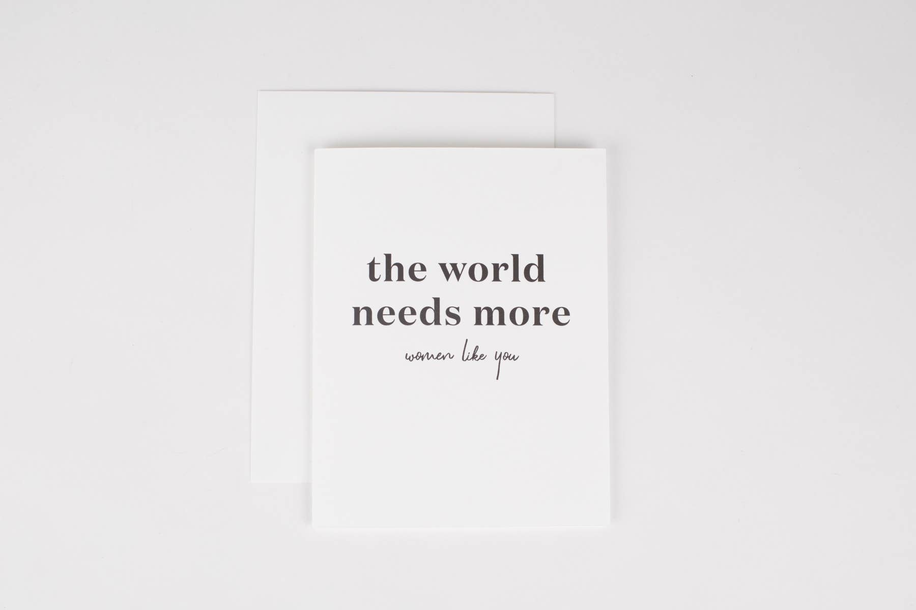 Wrinkle & Crease Paper Products - Wholesale Stationery/Notecard Set - World Needs More Women Like You1