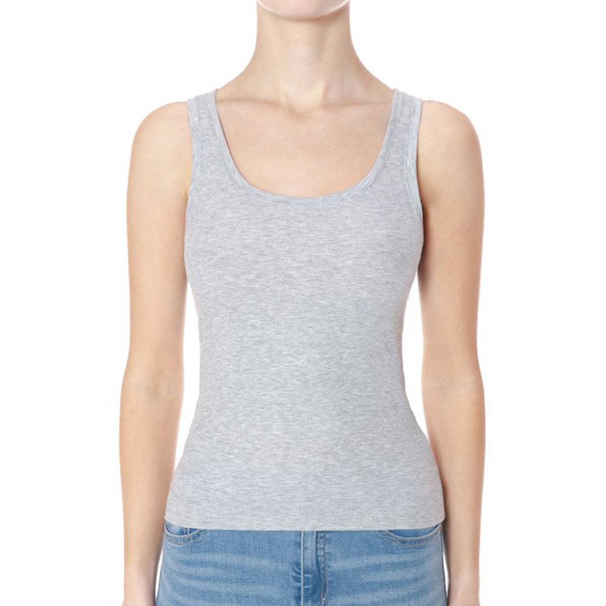 UP CLOTHING - Wholesale Tank Top - Women's - SCOOP NECK RIBBED TANK TOP6