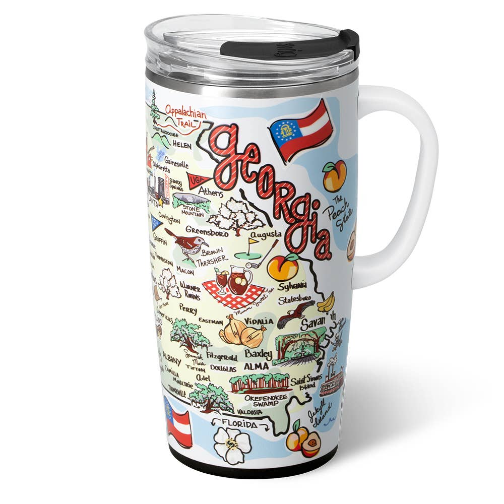 Swig Life - Vente Gourde/bouteille isotherme - Mug de voyage Georgia (22oz)0