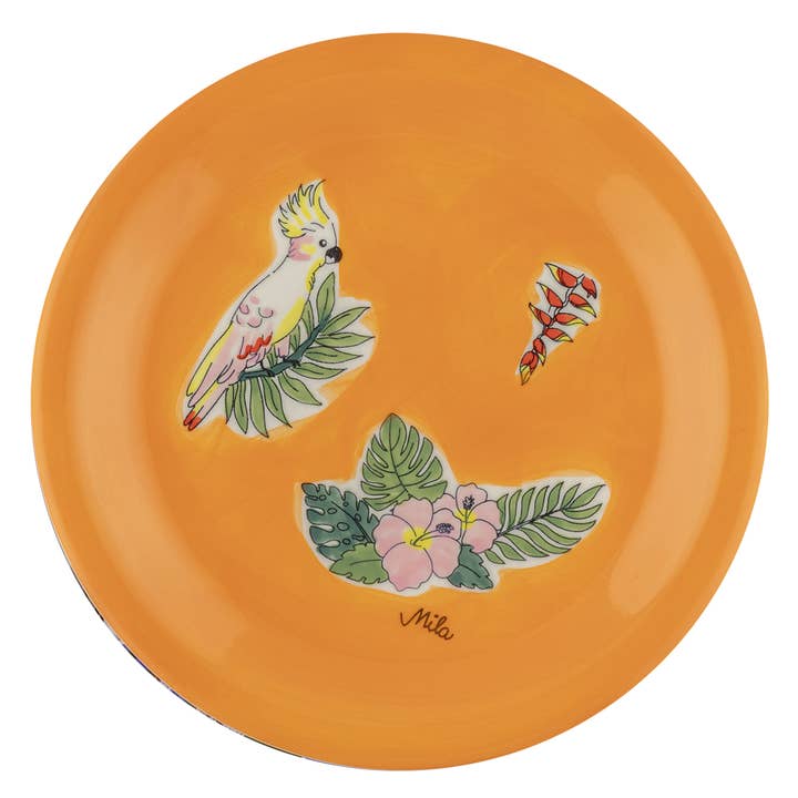Teller Cockatoo Tropical für den Großhandel von Mila Design