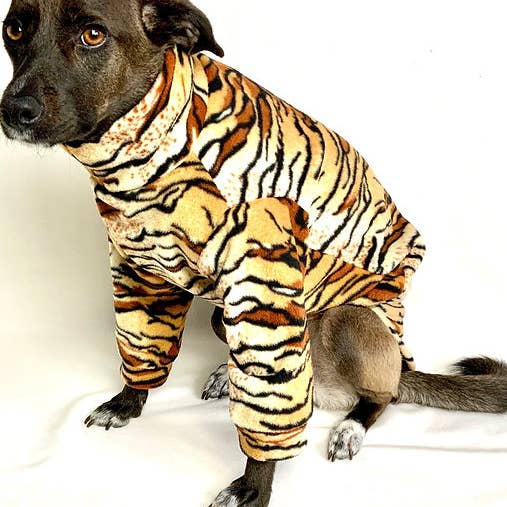 Tiger Print Waterafstotende hondenfleece voor wholesale door Bella Katee Pets