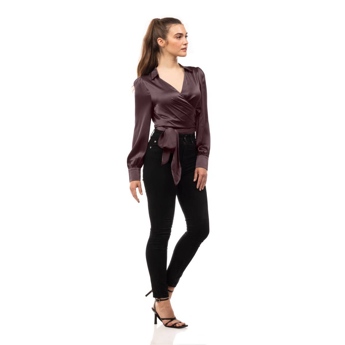 Naked Zebra Rack - Wholesale Blouse - Dames - True Wrap Blouse met lange mouwen7