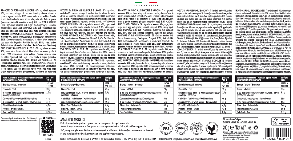 Le Dolcezze di Nanni - Wholesale Cookie - 349 soft mixed candies, gift box, Primavera, Italy4