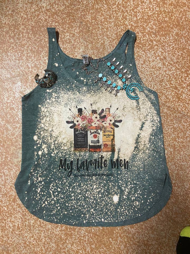 My Favorite Men's Western Graphic Tank Top for wholesale by Rowdy Rowels