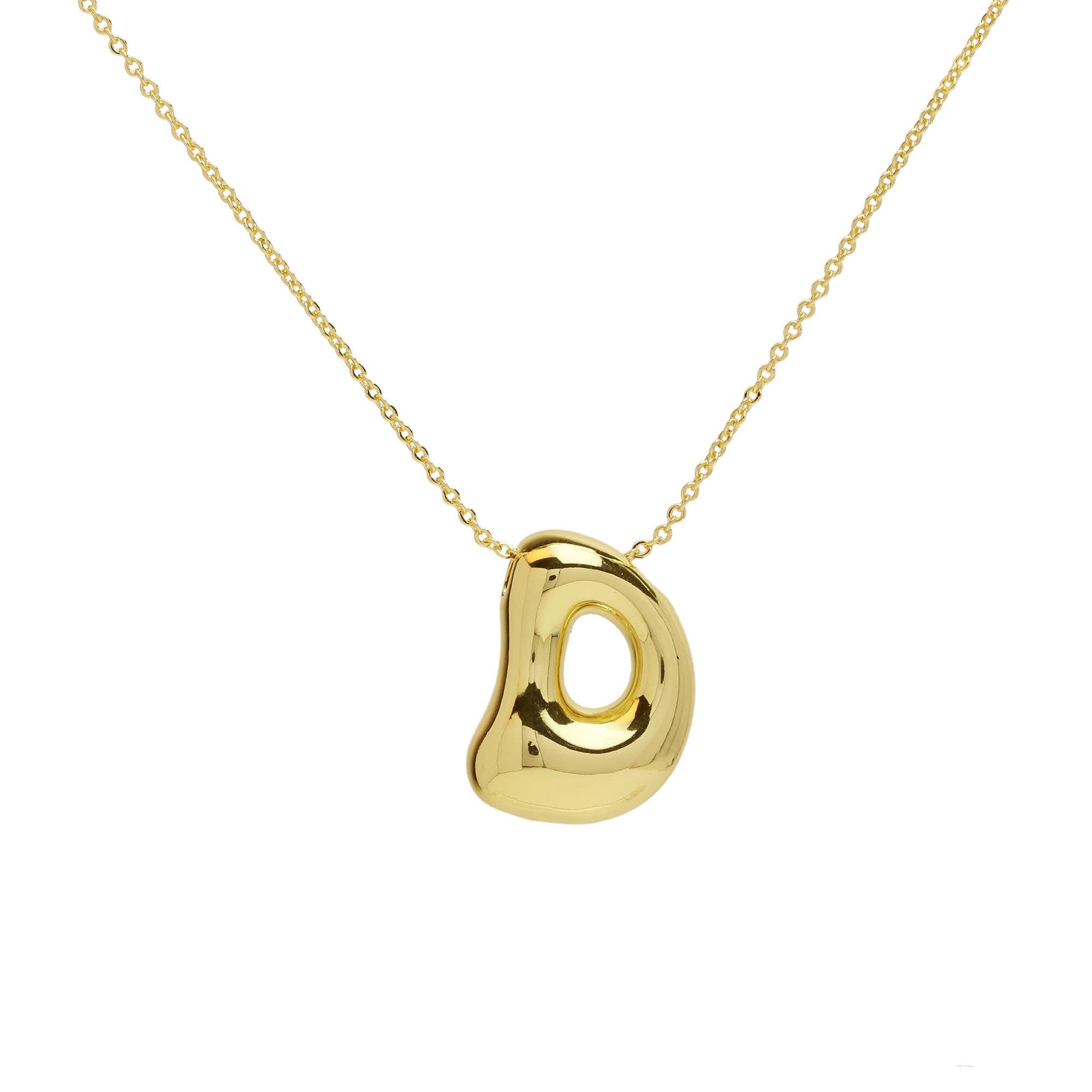 Savvy Bling – wholesale Pendant/charm necklace – Initial Waterdrop 18K Gold Necklace37