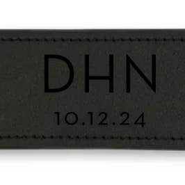 Weddingstar Inc. - Wholesale Bottle/wine opener - Leather Wrapped Bar Blade Bottle Opener - Modern Monogram4