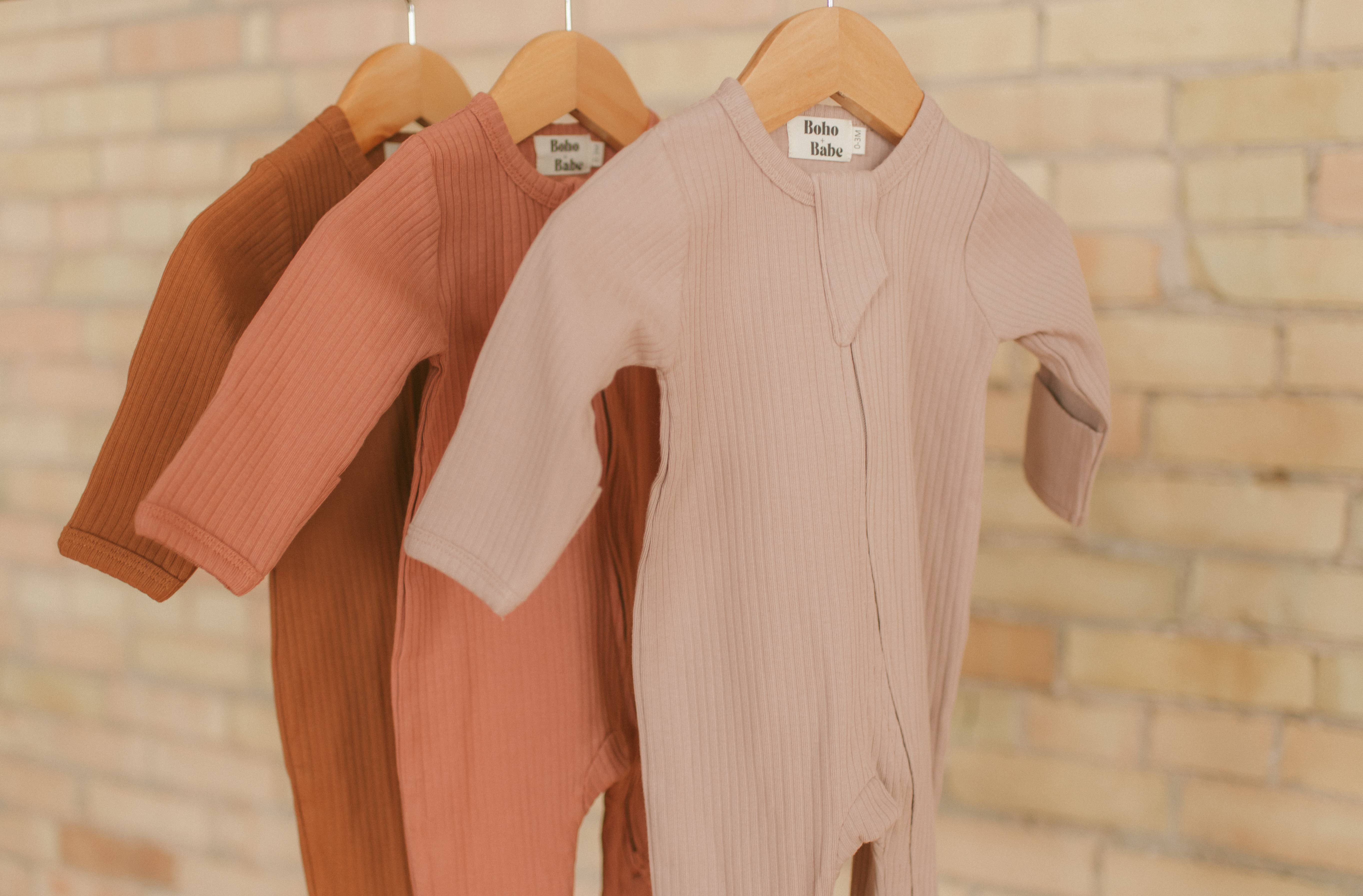 Boho + Babe - Wholesale Bodysuit (Footed) - Baby - Organic Cotton Ribbed Baby Footies7