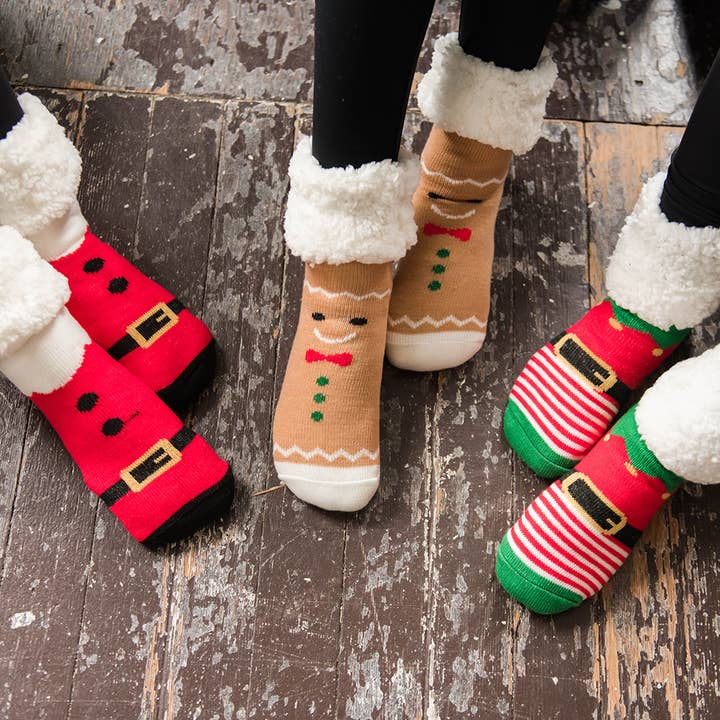 RECYCLED CLASSIC SLIPPER SOCKS - ADULT **NEW for wholesale by Pudus