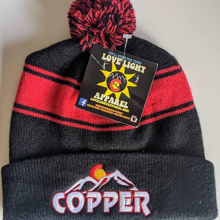 8- BONNET- Bonnet en cuivre pour homme, à revers, à pompon pour la vente par LOVE LIGHT APPAREL, LLC