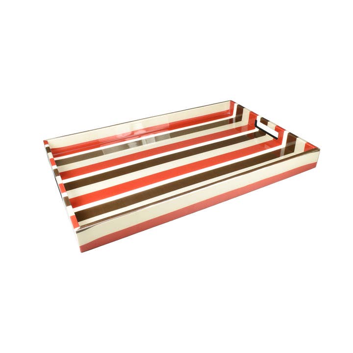 Red Stripe - Breakfast Tray - L-34RS for wholesale by Pacific Connections