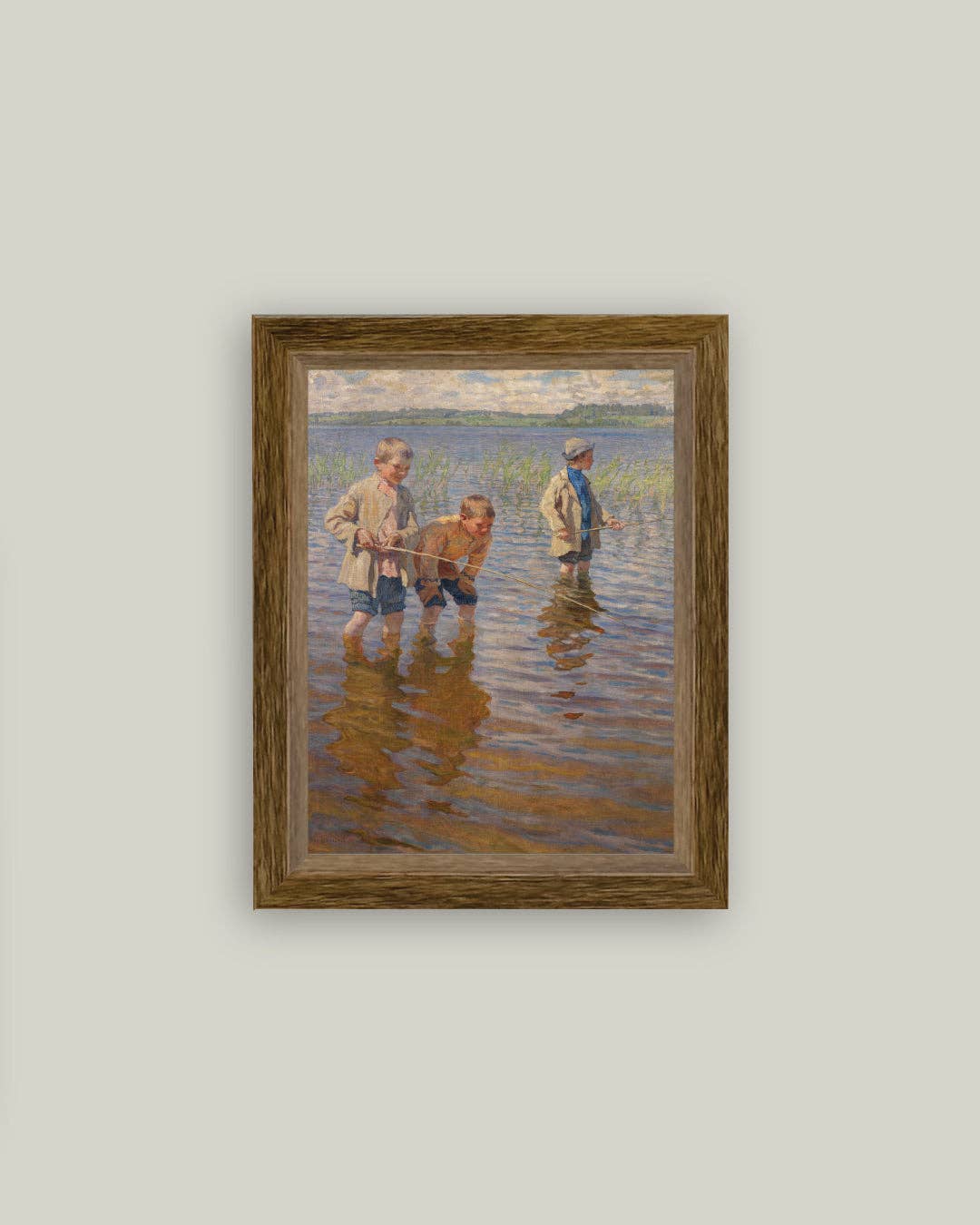Petal Lane Home - Wholesale Art Print - Mid-Day Fishing Framed Antique Art1