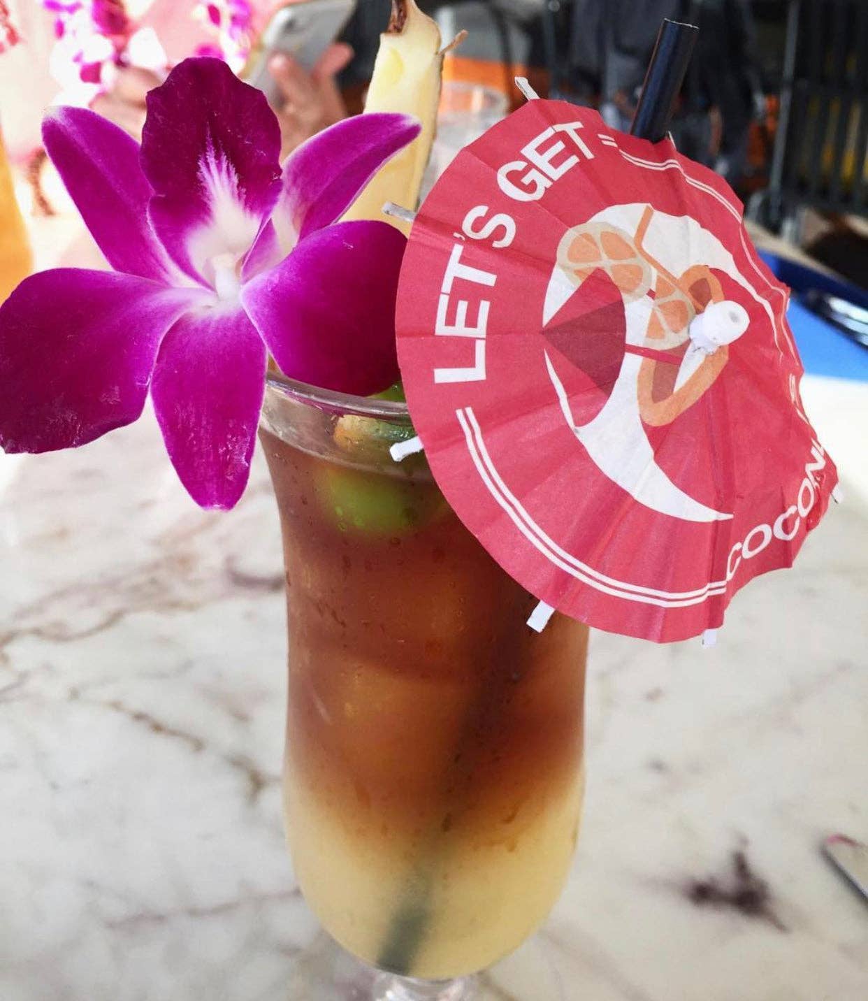 The Tiny Umbrella - Wholesale Cocktail Shaker - Let's Get Coconuts Cocktail Umbrella2