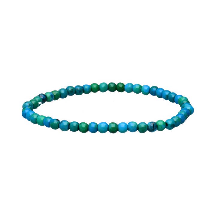 Enhanced Chrysocolla Bracelet 4mm for wholesale by Vives de la Cortada S.L