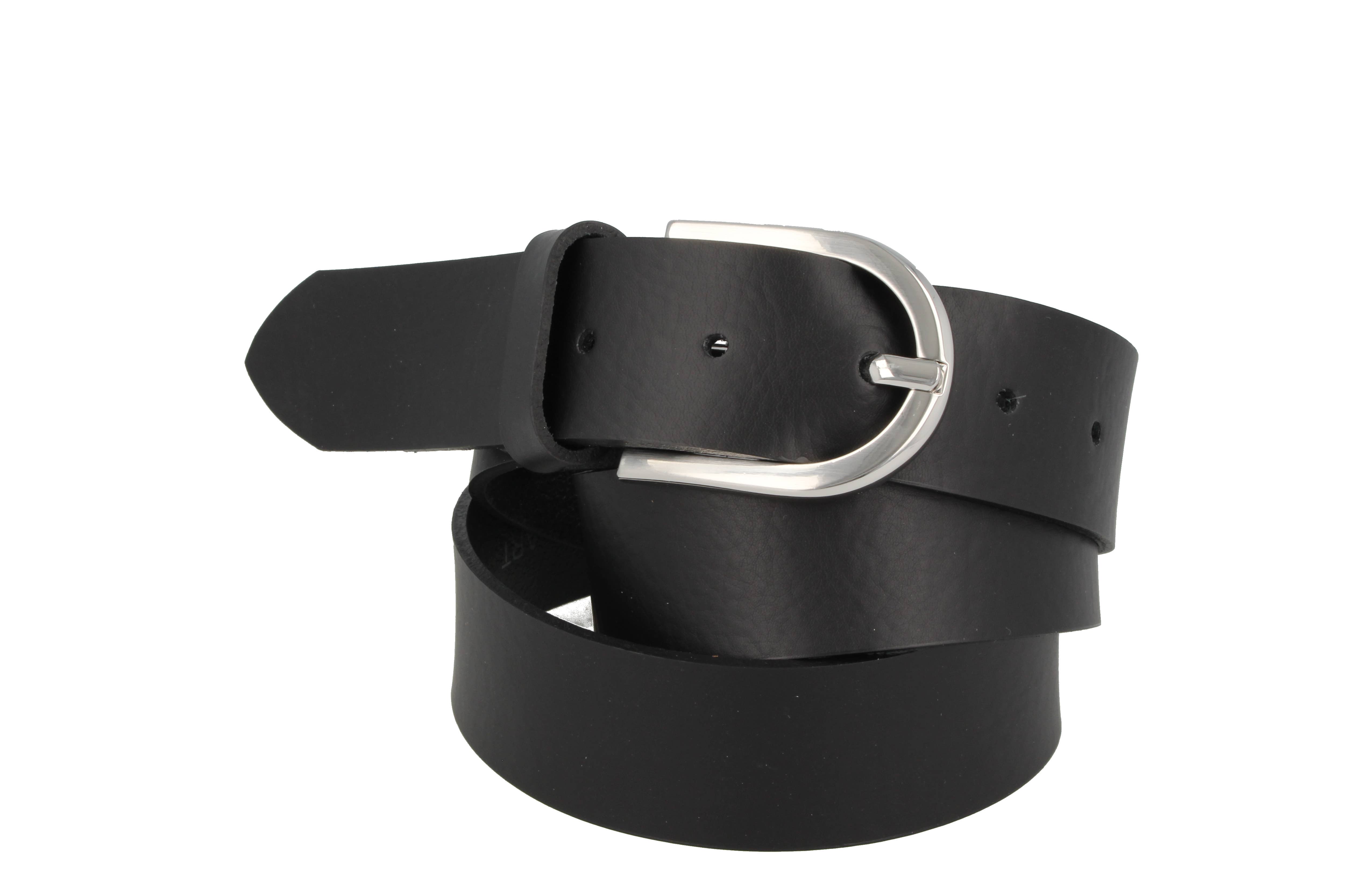 Invecchiato black leather women's belt for wholesale on Faire0