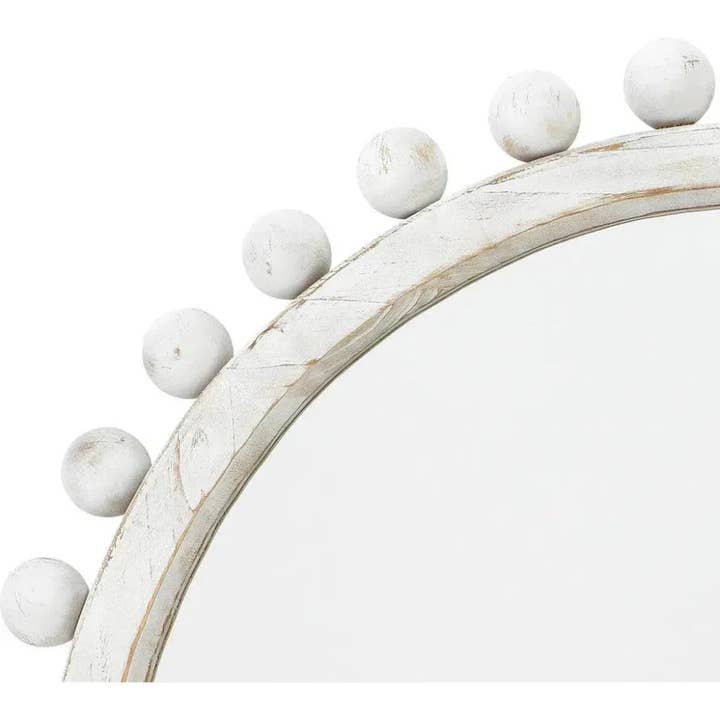 LOOMLAN - Venta al por mayor Espejos de pared - Espejo de Pared Brighton de Madera de Abeto Blanqueada2