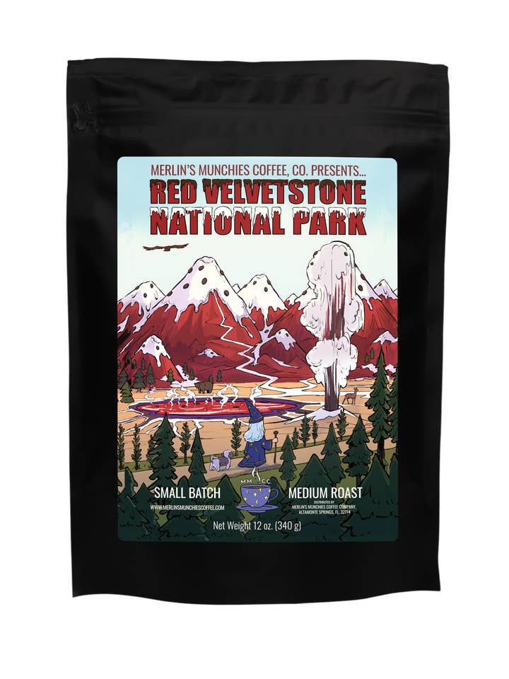 Red Velvetstone 12 oz pour la vente par Merlin's Munchies Coffee Company