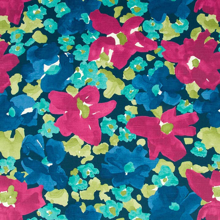 EVANTHEY FLORA | FUCHSIA Fabric by the Yard for wholesale by Robert Allen