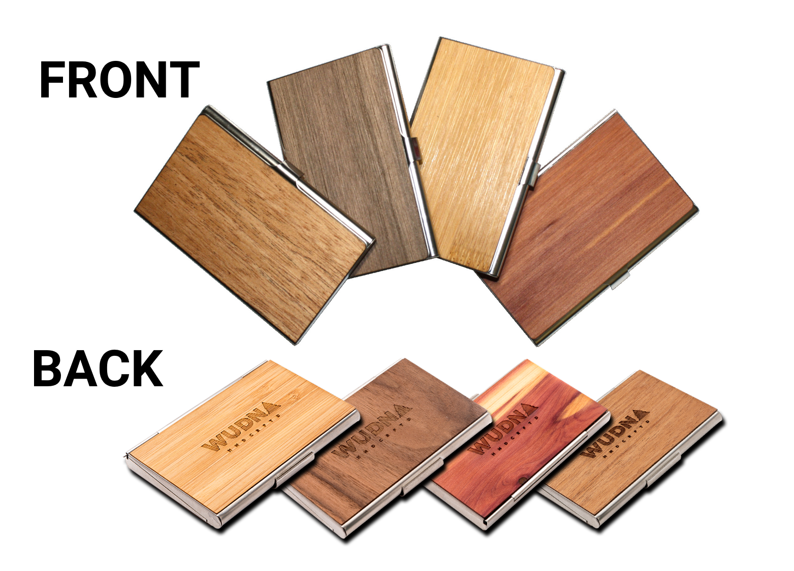 WUDN Handcrafted – Großhandel Visitenkartenetui – Handgefertigter Visitenkartenhalter aus Holz mit Sägezahn-Bergmotiv10