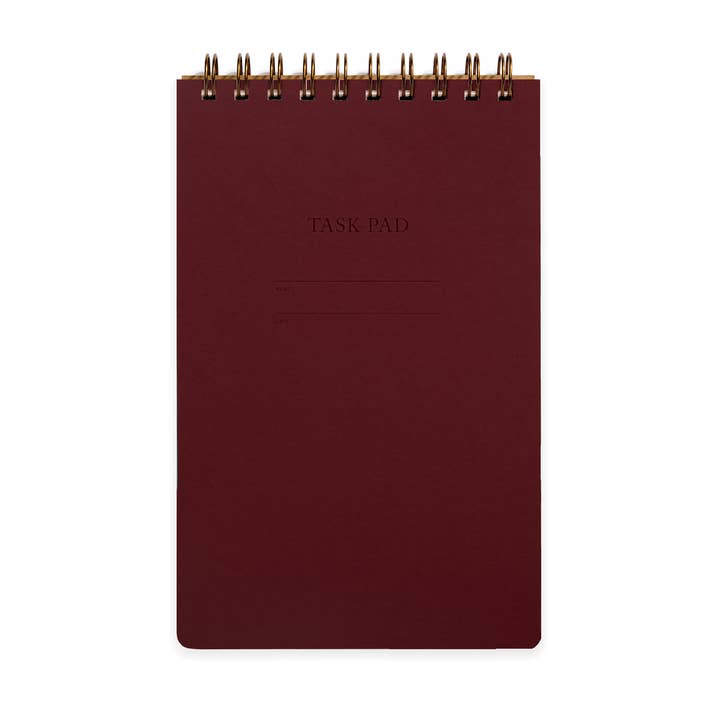 Task Pad Notebook - Pinot for wholesale by Shorthand Press