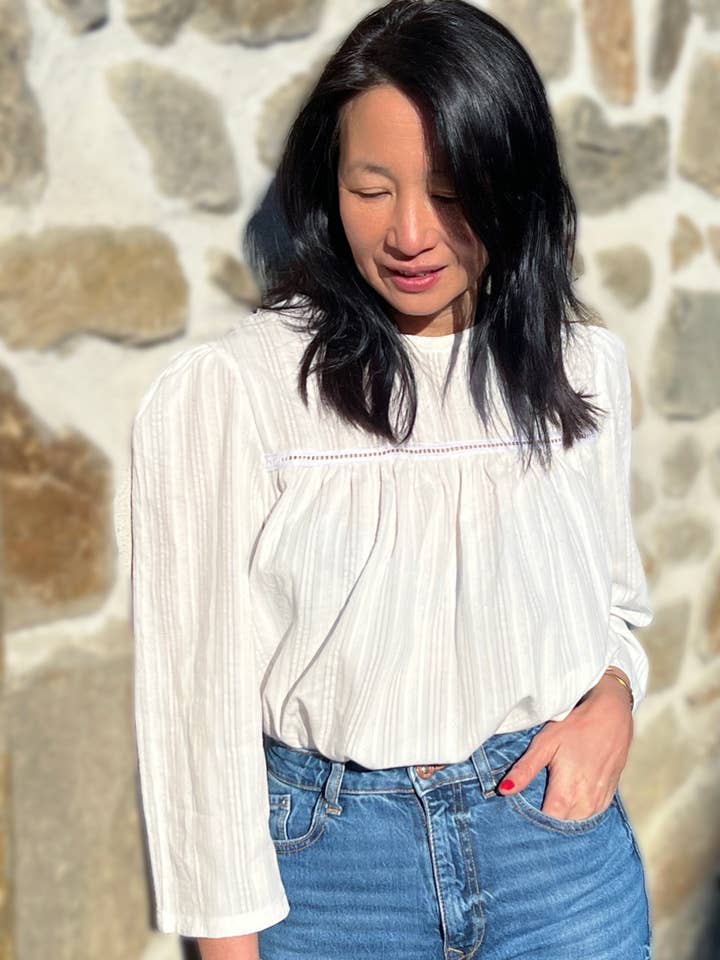 MY DRESS MADE - Wholesale Blouse - Women's - IRIS embroidered fabric - 100% cotton11