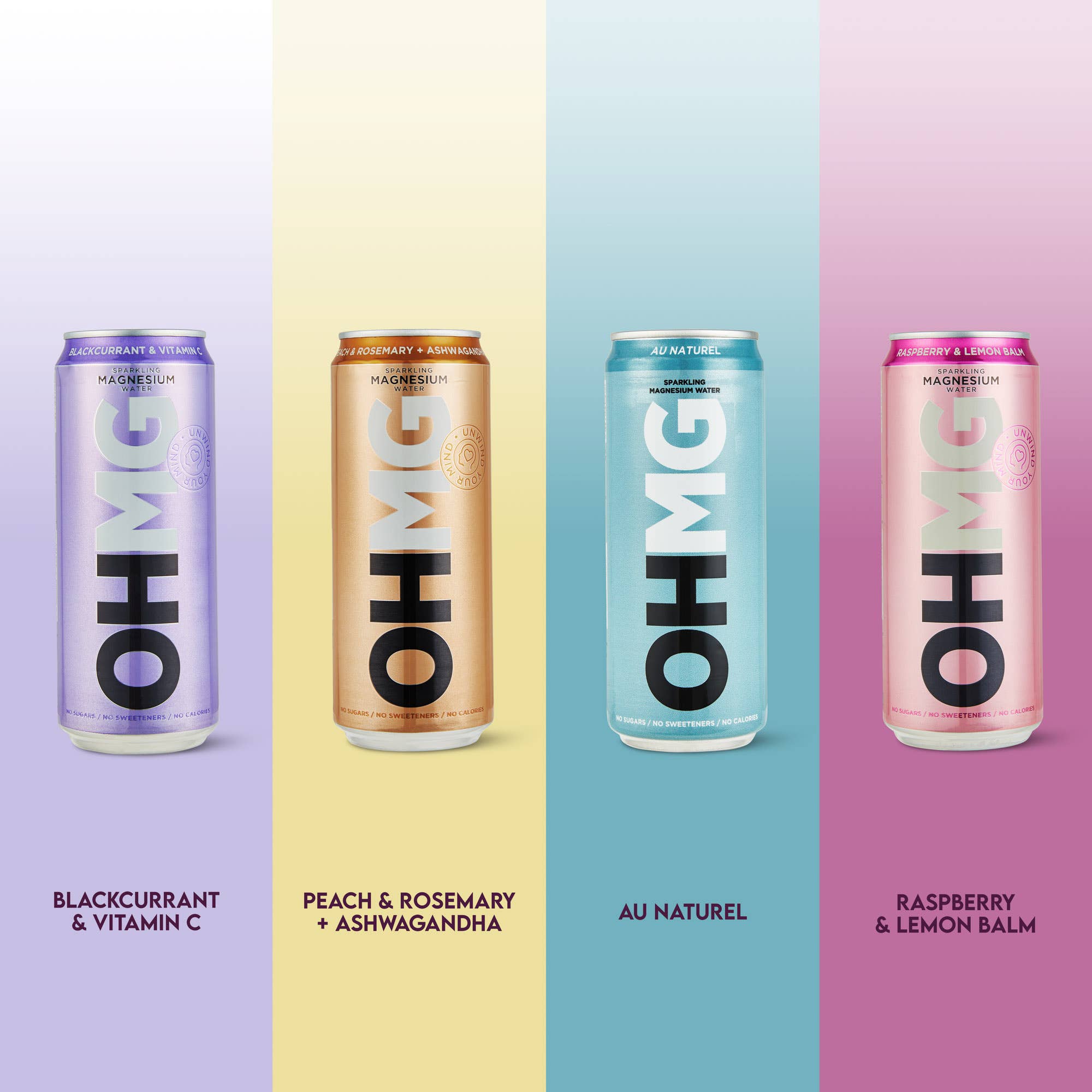 OHMG Water – wholesale Sparkling water – MAGNESIUM WATER VARIETY PACK (12 cans per case)4
