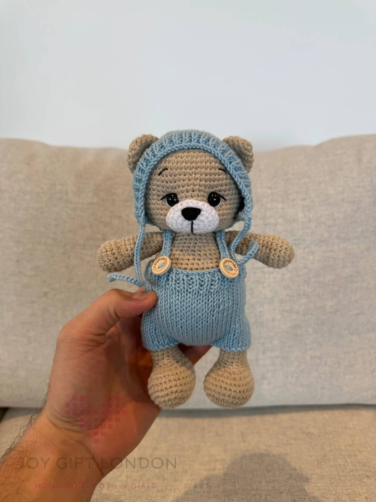 Joy Gift London - Wholesale Stuffed/Plush Toy - Kids & Baby - Custom Outfit for Joy Bear – Handmade Crochet Clothes for Teddy Bear0