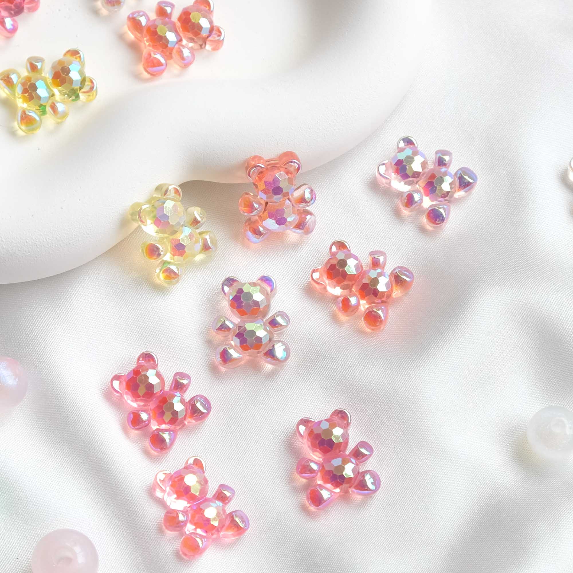 Moon Bunny - Vente Matériels de bricolage - Ours holographique à multiples facettes (4 pièces)6