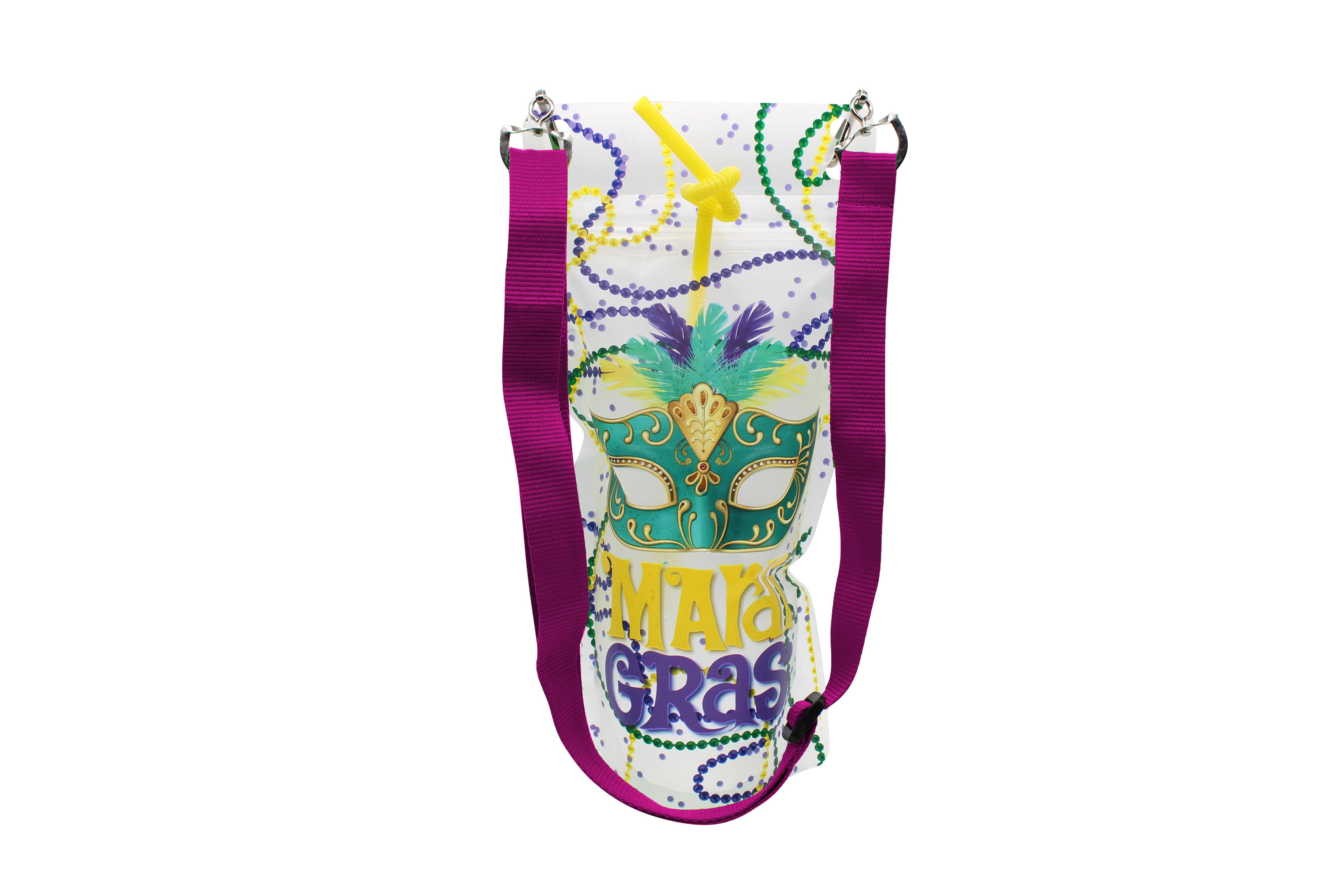 NeckSip - Wholesale Party Favor - Mardi Gras - Draagbare drinkzakjes (16 oz | 2-pack)16