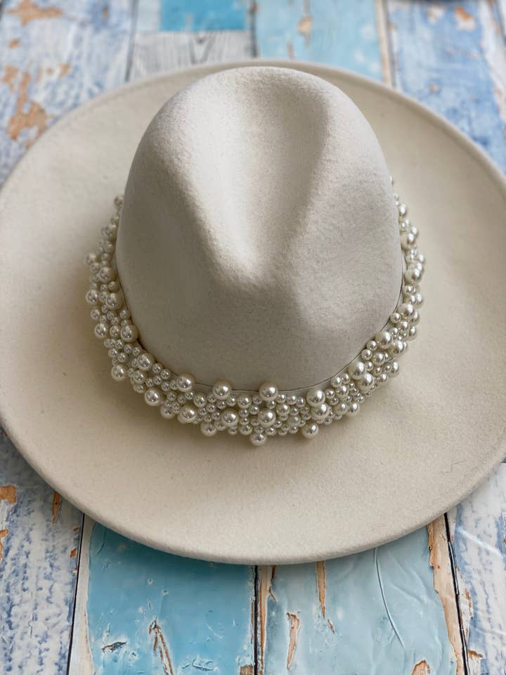 Chapeau Panama d'hiver Pearla pour la vente par Bits and pieces to go