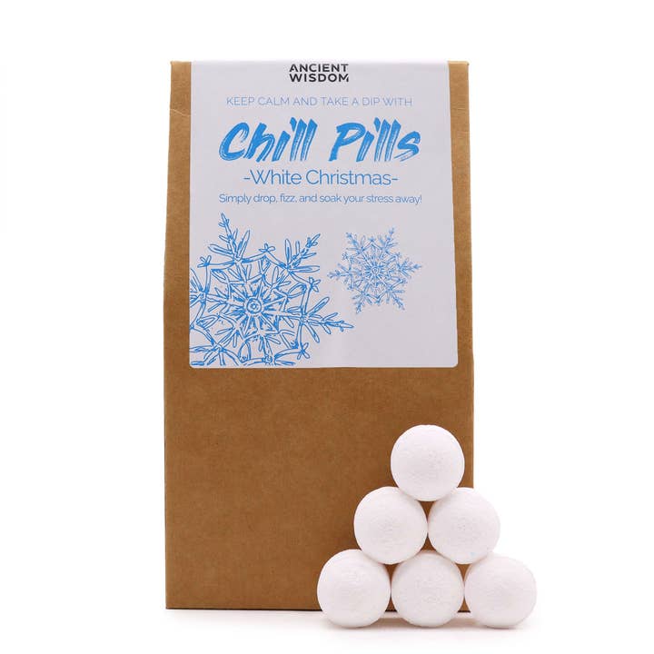 LS GROUP - Wholesale Bath Bomb/Fizz - 350g Mini Bath Bombs Gift Pack - White Christmas