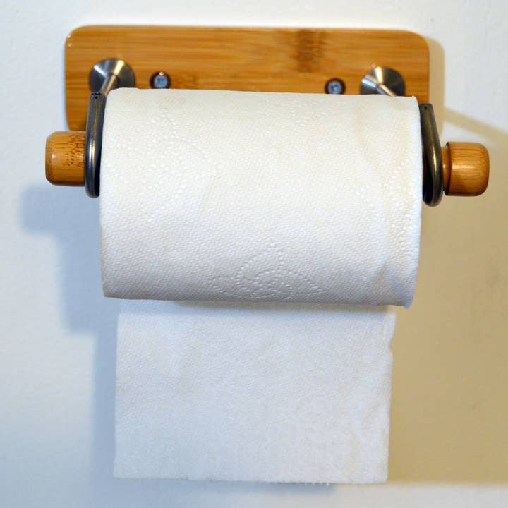 Bamboo Toilet Tissue Holder with Stainless Steel and other Purchase Wholesale toilet paper storage. Free Returns & Net 60 Terms on Faire trending on Faire.