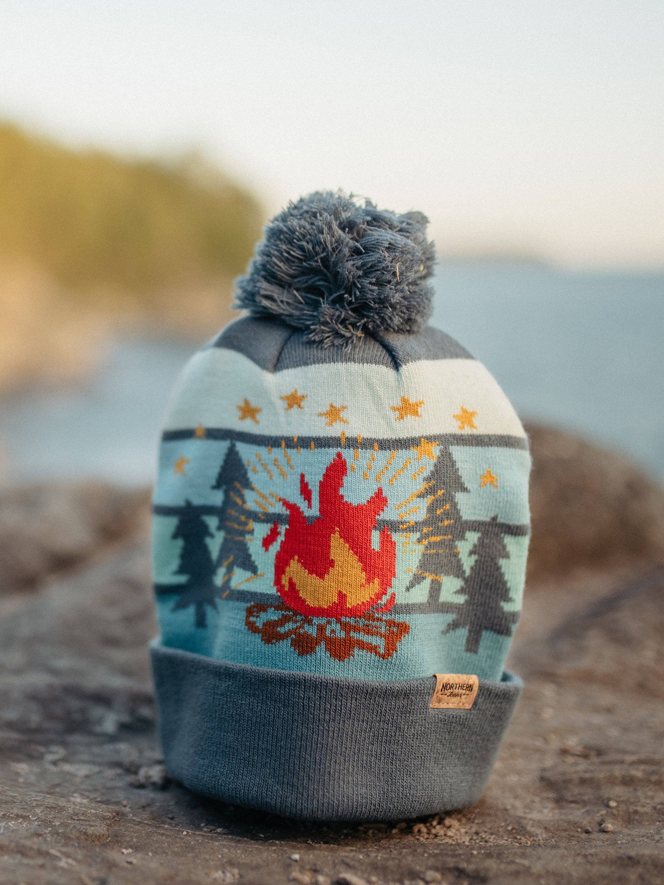 Northern Icons Creations INC - Wholesale retailermonster - Kamp Leven Muts met Pompon, Warme Gebreide Wintermuts voor Kamperen5